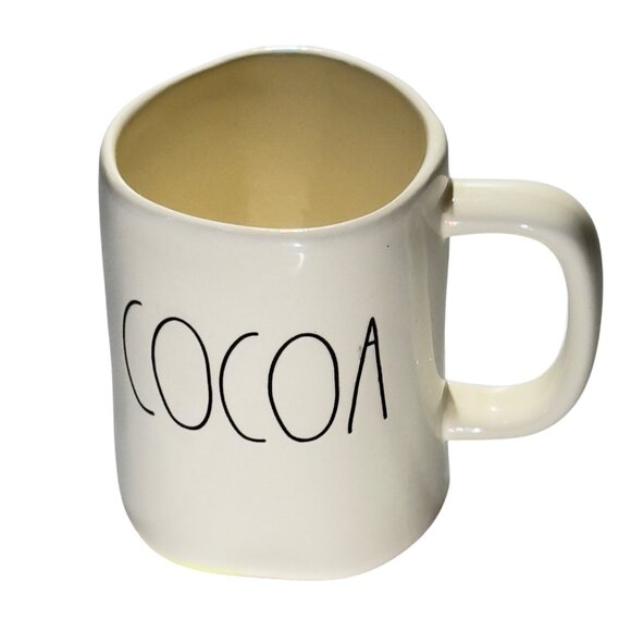 Rae Dunn Artisan Collection By Magenta Ceramic Mug White "COCOA" 18 Oz - Picture 8 of 8